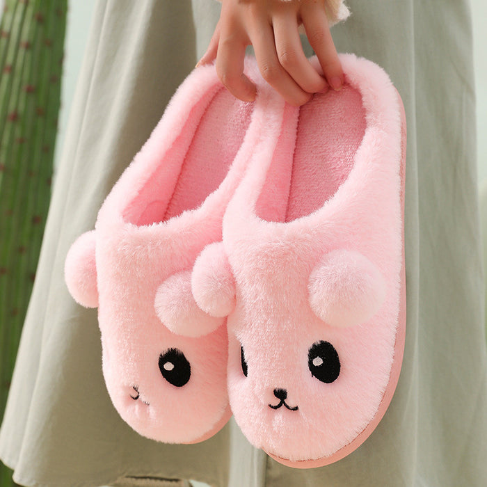 Wholesale Cotton Slippers Women's Home  Indoor Non-slip Thick Bottom Household  Men's Cotton Slippers