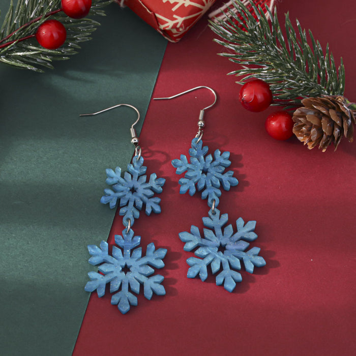 Wholesale Christmas Glitter Acrylic Earrings