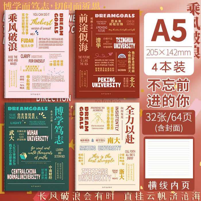 Wholesale 2pcs A5 cartoon retro notebook B5 cute stationery