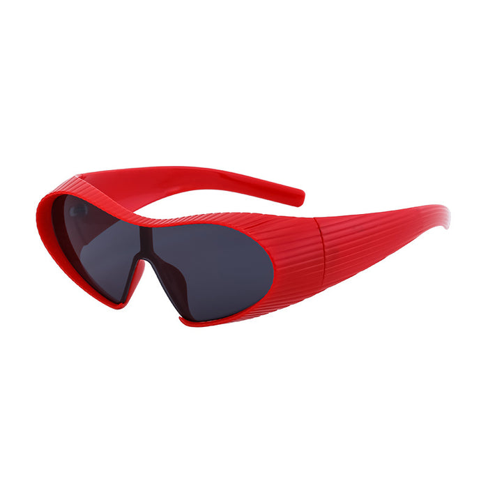 Wholesale sports sunglasses men's one-piece shaped sunglasses men's  wholesale shades