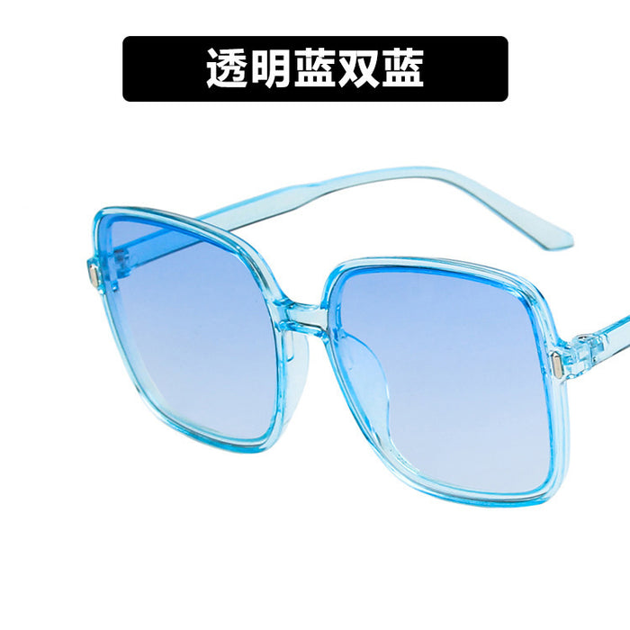 Wholesale New Gradient Sunglasses Large Frame Square Rice Nail Street Photography UV Sunshade Glasses Versatile