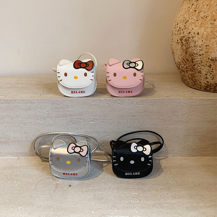 Wholesale Children's bag cartoon cute cat baby coin purse stylish parent-child crossbody bag headphones