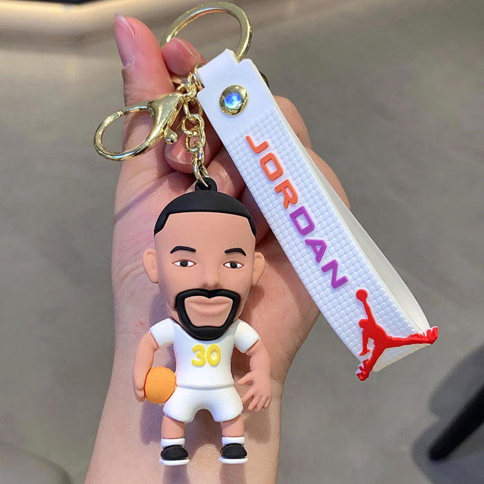 Wholesale Basketball James Irving Curry Exquisite Doll Keychain JDC-KC-XiongQ001