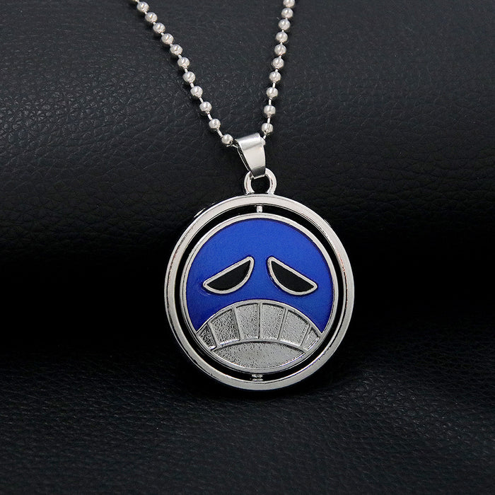 Wholesale Rotating necklace, metal trendy and versatile hanging accessory for men and women