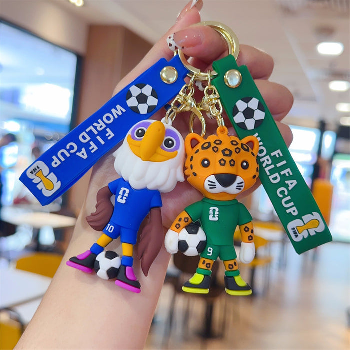 Wholesale Mascot keychain pendant soccer ball pendant
