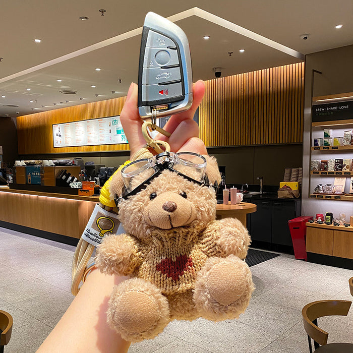 Wholesale Plush keychain school bag pendant