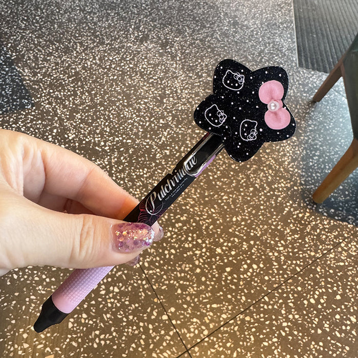Wholesale Cat Sweetheart Pendant Pen Press Ballpoint Pen Quick-drying Super Soft Girl' s Heart Pen