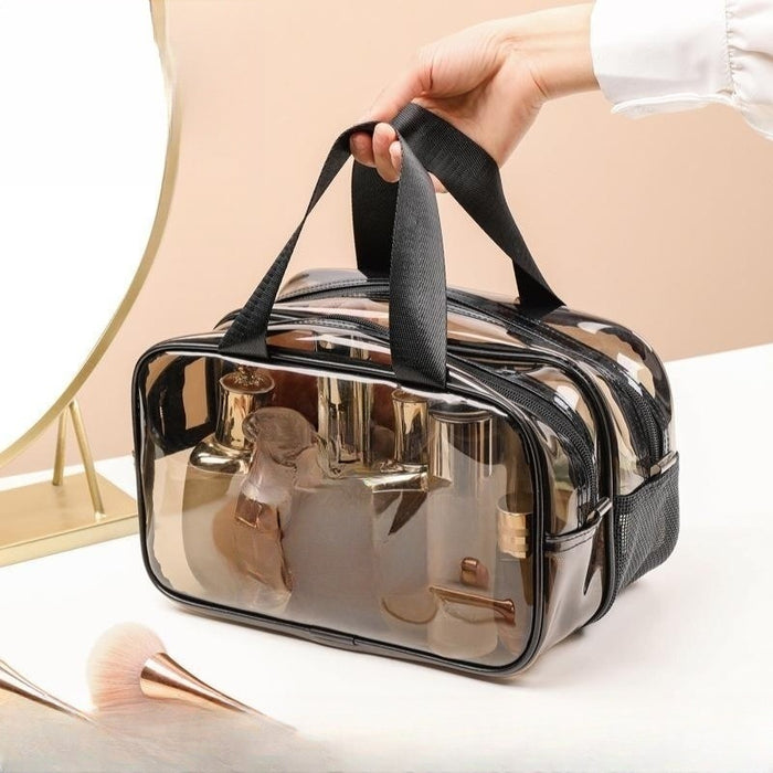 Wholesale Stylish Travel Toiletry Bag Large Capacity Waterproof PVC With Multi Layer Dry Wet Separation Portable For Travel Resale