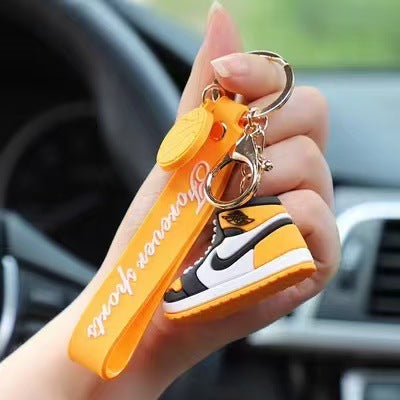 Wholesale 3D silicone basketball shoe keychains