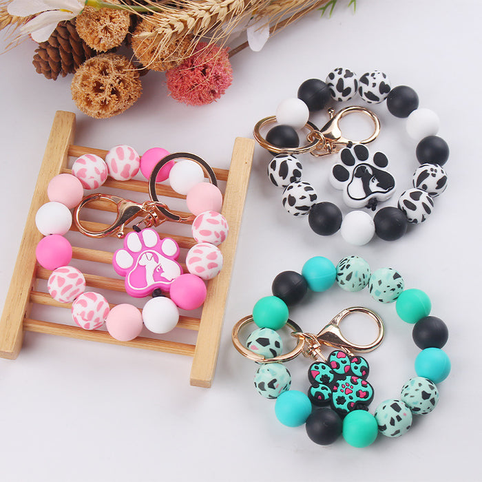 Wholesale Silicone Bead Keychain Accessories