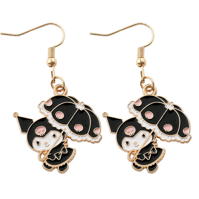 Wholesale Sanrio Cartoon Earrings Cute KT Earrings Student Girl Alloy Oil Drop Earrings Jewelry JDC-ES-BS001