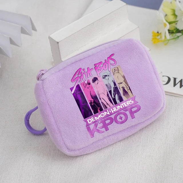 Wholesale KPop Devil Hunter Animal Coin Purse Cute Nylon Portable Wallet Casual Everyday Gift