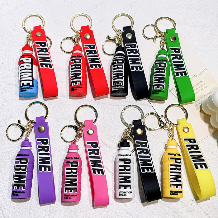 Wholesale Silicone Energy Drink Bottle Keychain JDC-KC-QiChao070