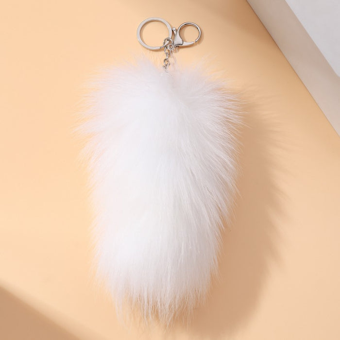 Wholesale Plush Big Fox Tail Keychain JDC-KC-RongRui060