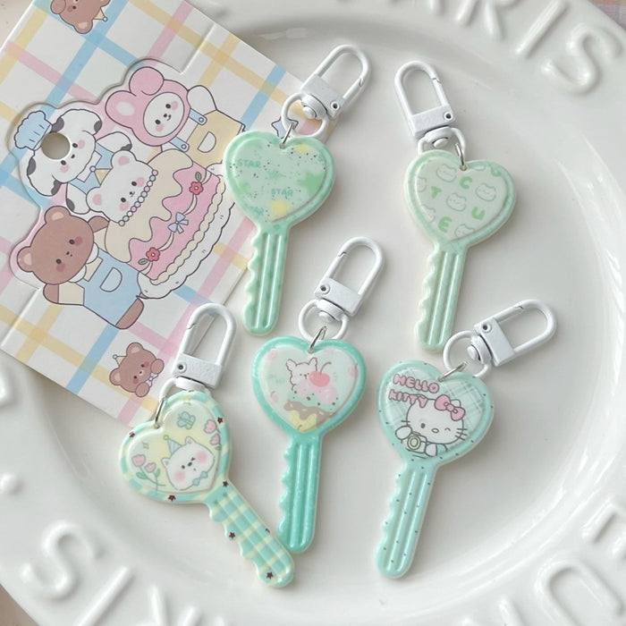 Wholesale Mint Green Cartoon Keychain