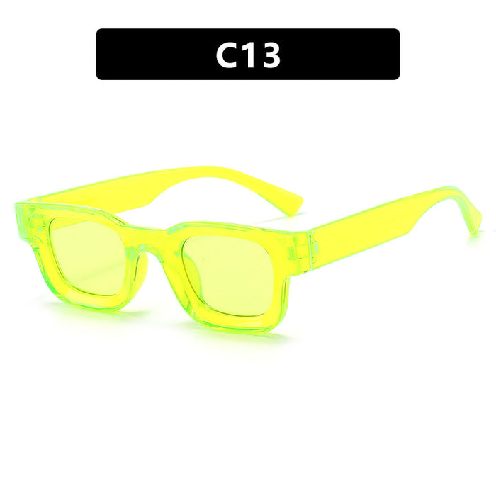 Wholesale Fashion Sunglasses New Square Narrow Frame Sunglasses Street Photography Style Sunglasses Premium Sense