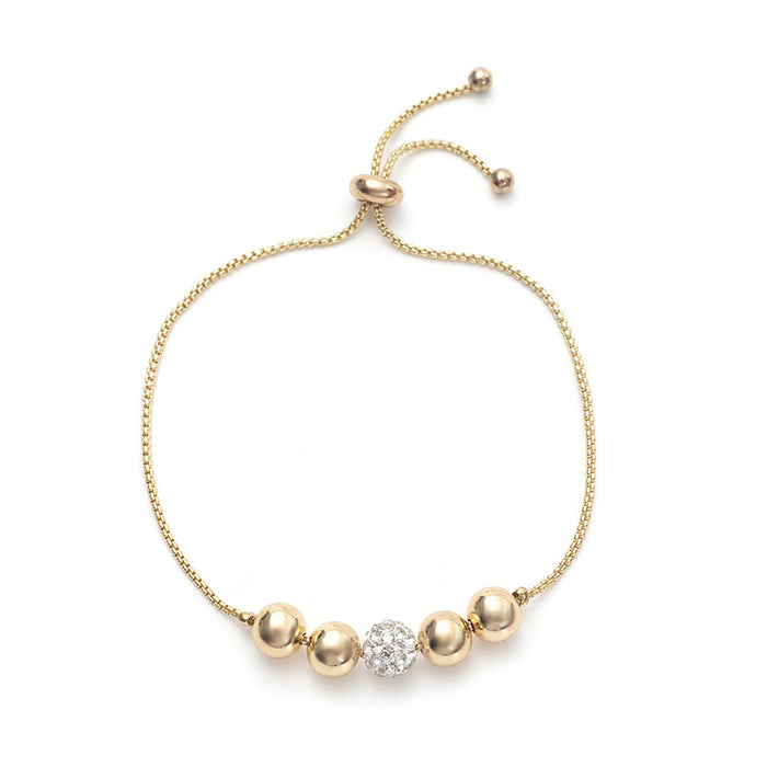 Wholesale Gold bracelet adjustable rhinestone hand