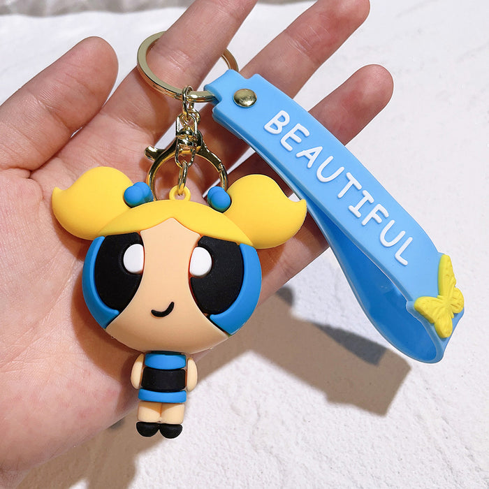 Wholesale Cartoon Silicone Doll Keychain JDC-KC-QiChao039