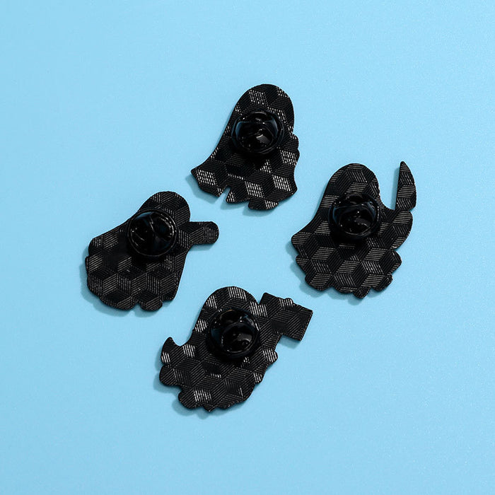 Wholesale Ghost Enamel Brooch Pin Set Chic Unisex Costume Accessory Decorative Lapel Pin