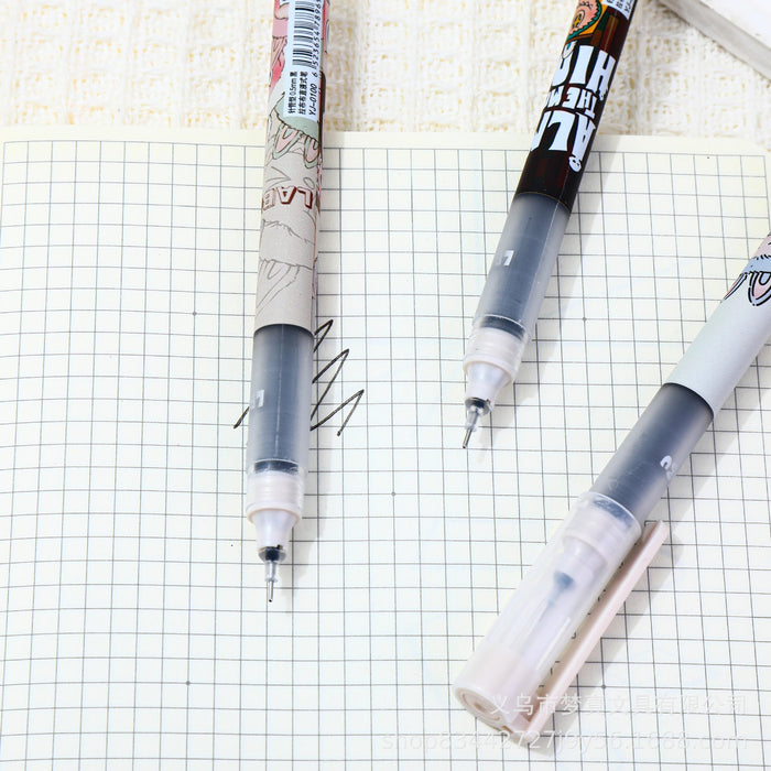 Wholesale 4pcs/set Cartoon Direct Liquid Ball Pen Quick-drying Needle Head Water Pen Student Super Cute Brush Pen
