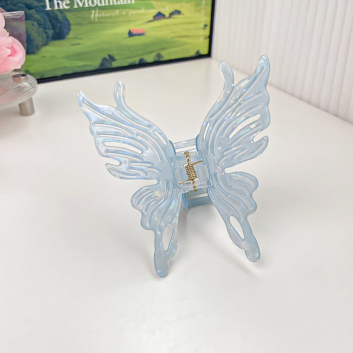Wholesale Holographic Mermaid Hair Claw Clip Large PVC Women' s Hair Styling Accessory