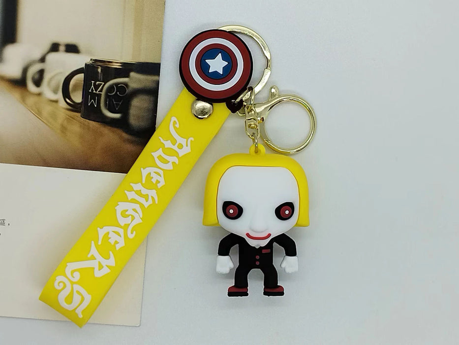 Wholesale New Creative Cartoon  Clown Keychain Pendant Bag Car Keychain Accessories Gift