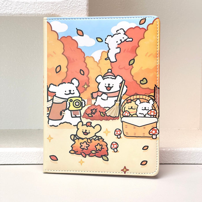 Wholesale Cute Line Puppy A5 Faux Leather Notebook Full Color Pages Journal