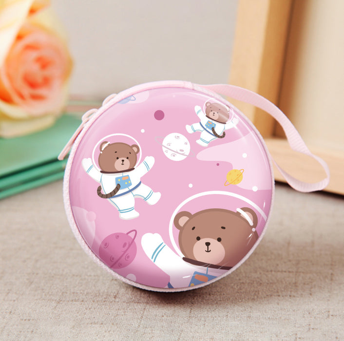 Wholesale coin purse change storage earphone cable storage bag children portable zipper earphone box