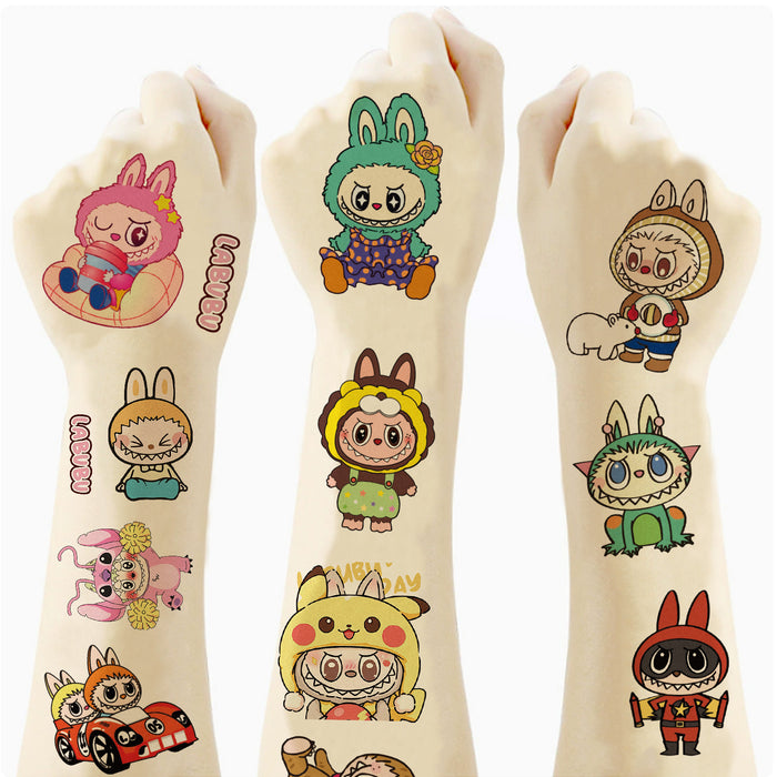 Wholesale 10pcs Tattoo Stickers Semi-Permanent Herbal Tattoo Stickers Students Washable Watermark Stickers Face Stickers