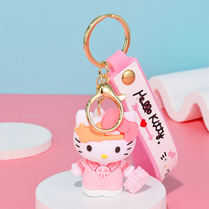 Wholesale Cartoon Doll Silicone Keychain JDC-KC-HongSheng009