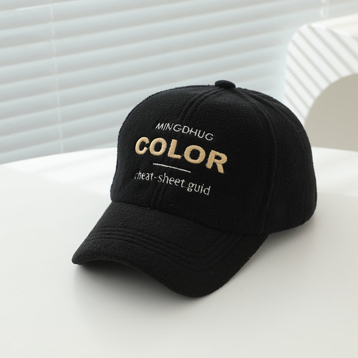 Wholesale Stylish Kids Baseball Cap Fleece Lined Warm Unisex Autumn Winter Toddler Hat