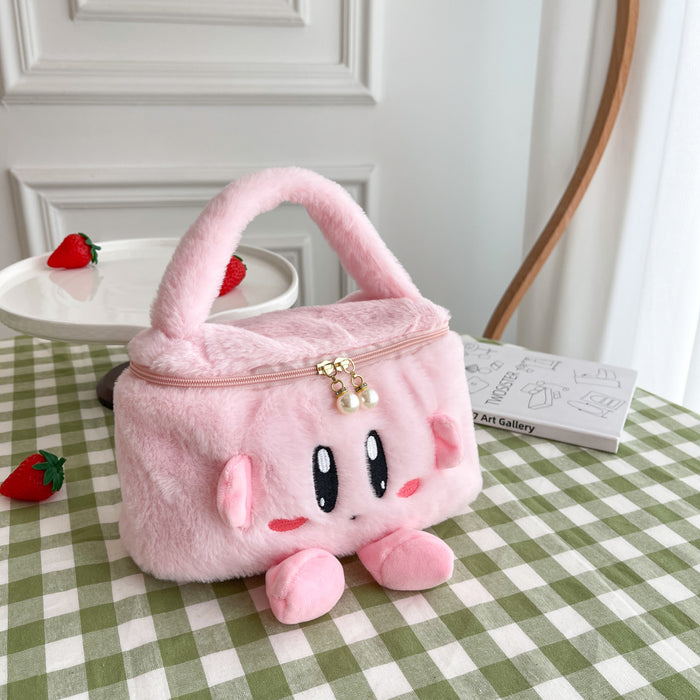 Wholesale Plush Cartoon Cosmetic Bag Travel Makeup Pouch for Students