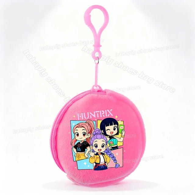 Wholesale Casual Kpop Style Cartoon Coin Purse For Girls Polyester Zipper Wallet Everyday Fashion Accessory Resale Gift