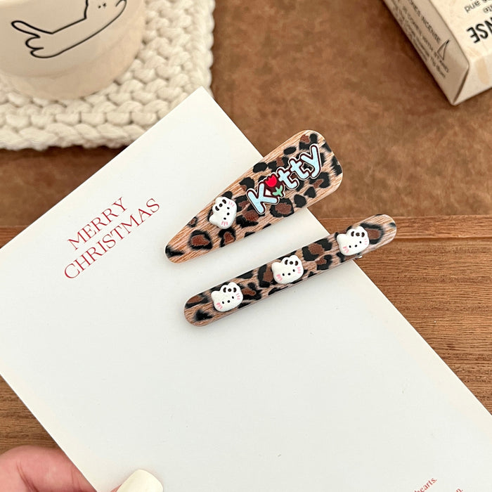 Wholesale exquisite  sweet leopard hair