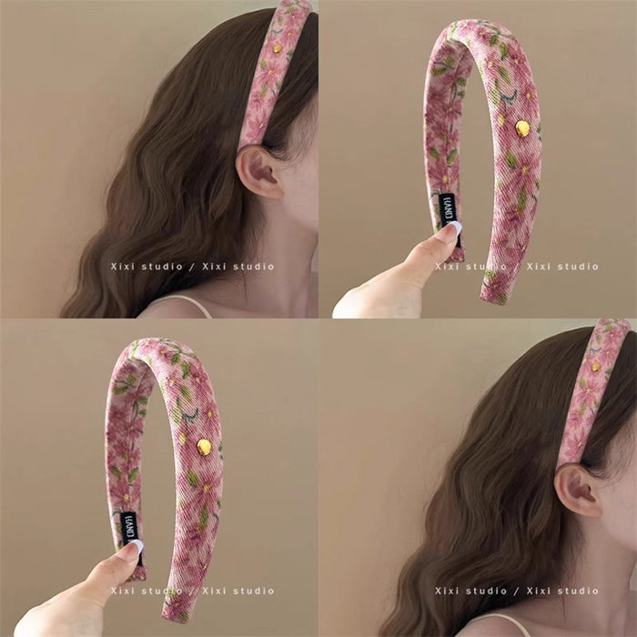 Wholesale Pastoral Style Floral Lace Headband