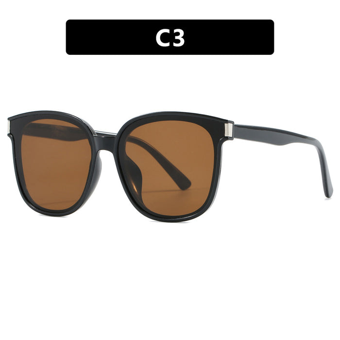 Wholesale Sunglasses with retro large frame and high-end feel, UV resistant sunglasses