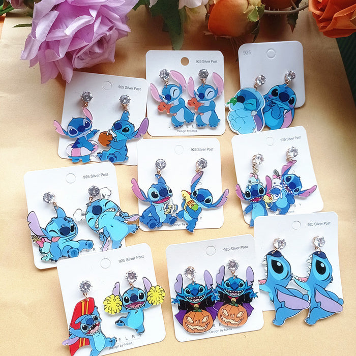 Wholesale Cute Acrylic Cartoon Earrings JDC-ES-Xiaox017