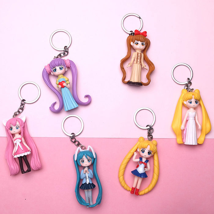 Wholesale Cartoon Resin Keychains JDC-KC-QMou031