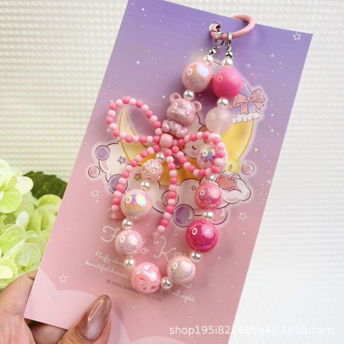 Wholesale Bracelet Decorative Pendant Mobile Phone Hanging Keychain Doll DIY Cute Bag Hanging Chain