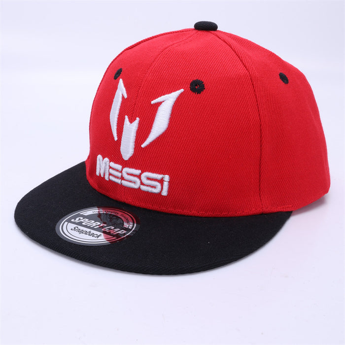 Wholesale Casual Red Baseball Cap Letter Patch Hip Hop Style Wide Brim Dome For Spring Autumn Resale
