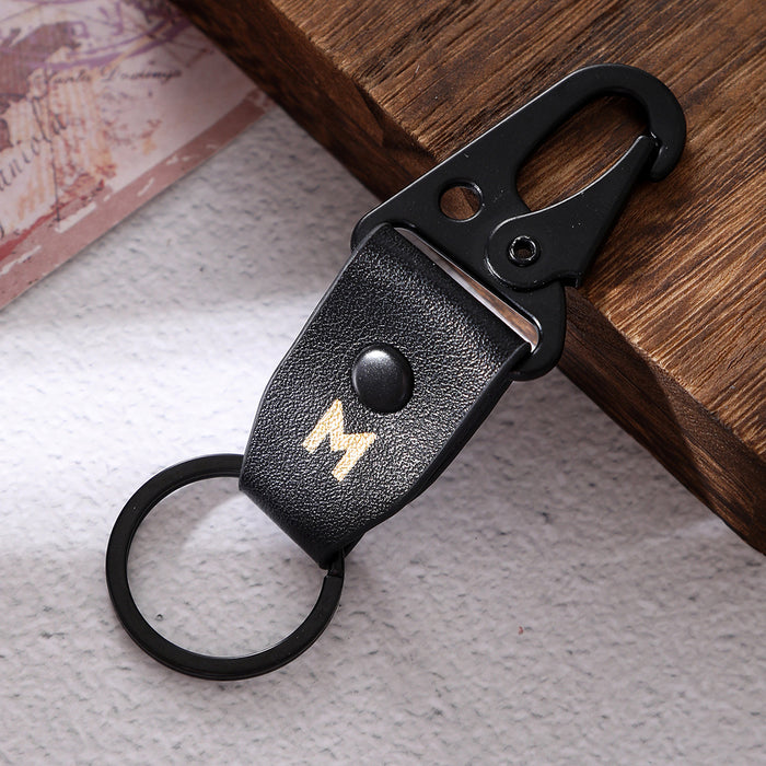 Wholesale Vintage Cow Pattern Leather Letter Keychain JDC-KC-YiTian009