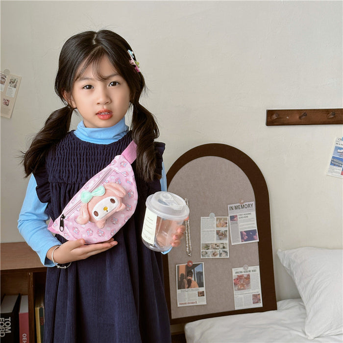 Wholesale Cartoon Children' s Waist Bag Kindergarten Backpack Children' s Baby Crossbody Bag Boys and Girls Shoulder Bag Cross-Border Lightweight Waterproof