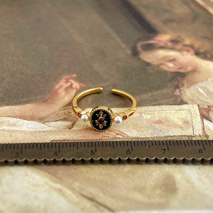 Wholesale Mid ancient art retro ring with adjustable opening