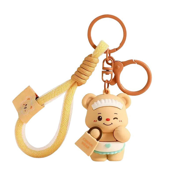 Wholesale Cute Cartoon Bear Stress-Relief Toy Keychain