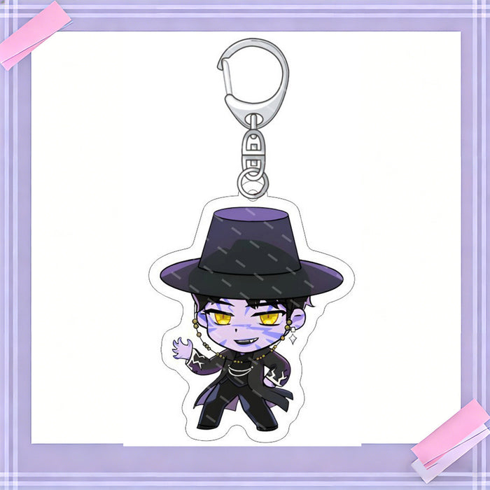Wholesale 10pcs/set K-POP anime merchandise acrylic keychains and pendants