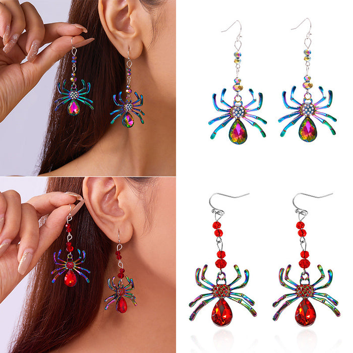 Wholesale  Diamond-encrusted  Earrings Punk Style All-match Color Funny Tassel Earrings