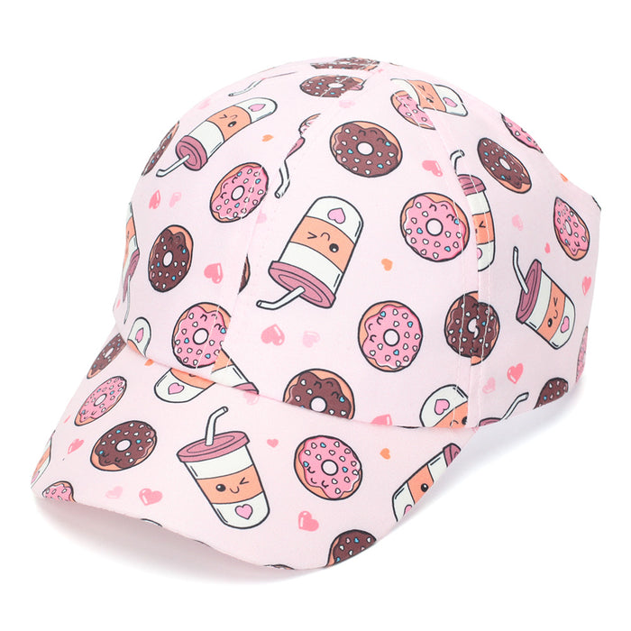 Wholesale Chic Strawberry Unicorn Open Top Baseball Cap Sun Hat for Kids