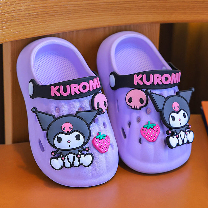 Wholesale  Girls' hole shoes  beach shoes cartoon non-slip bath soft bottom  cartoon children's slippers