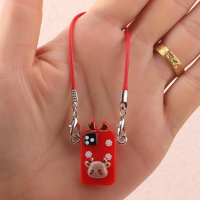Wholesale Christmas lanyard doll keychain