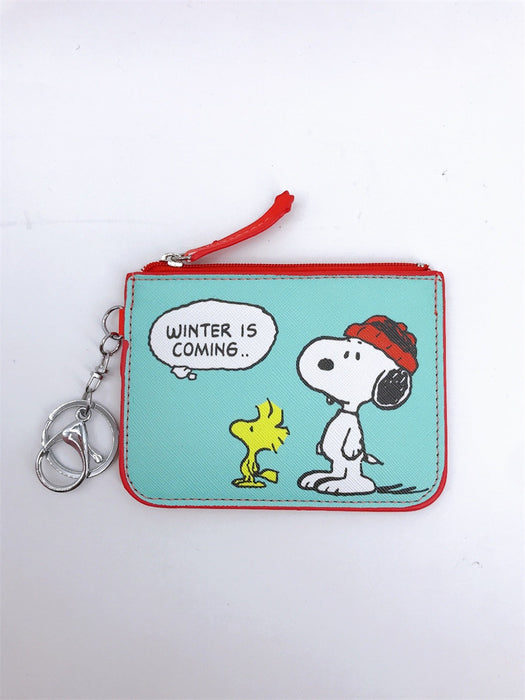 Wholesale PU Cartoon Printing with Key Ring Card Holder Coin Purse JDC-WT-YaLL020